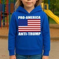 Pro America Anti Trump Kids Hoodie thumb 3