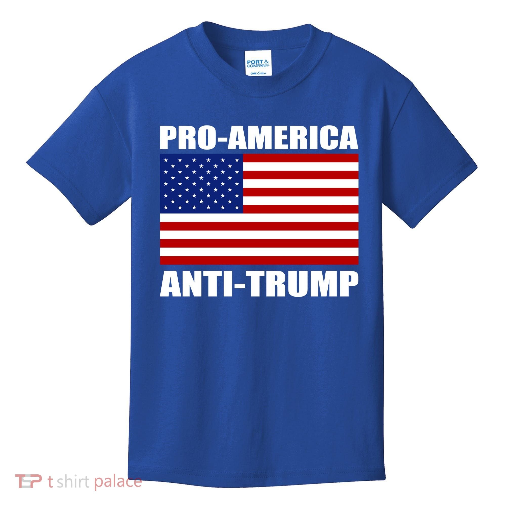 Pro America Anti Trump Kids T-Shirt