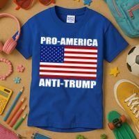 Pro America Anti Trump Kids T-Shirt thumb 3
