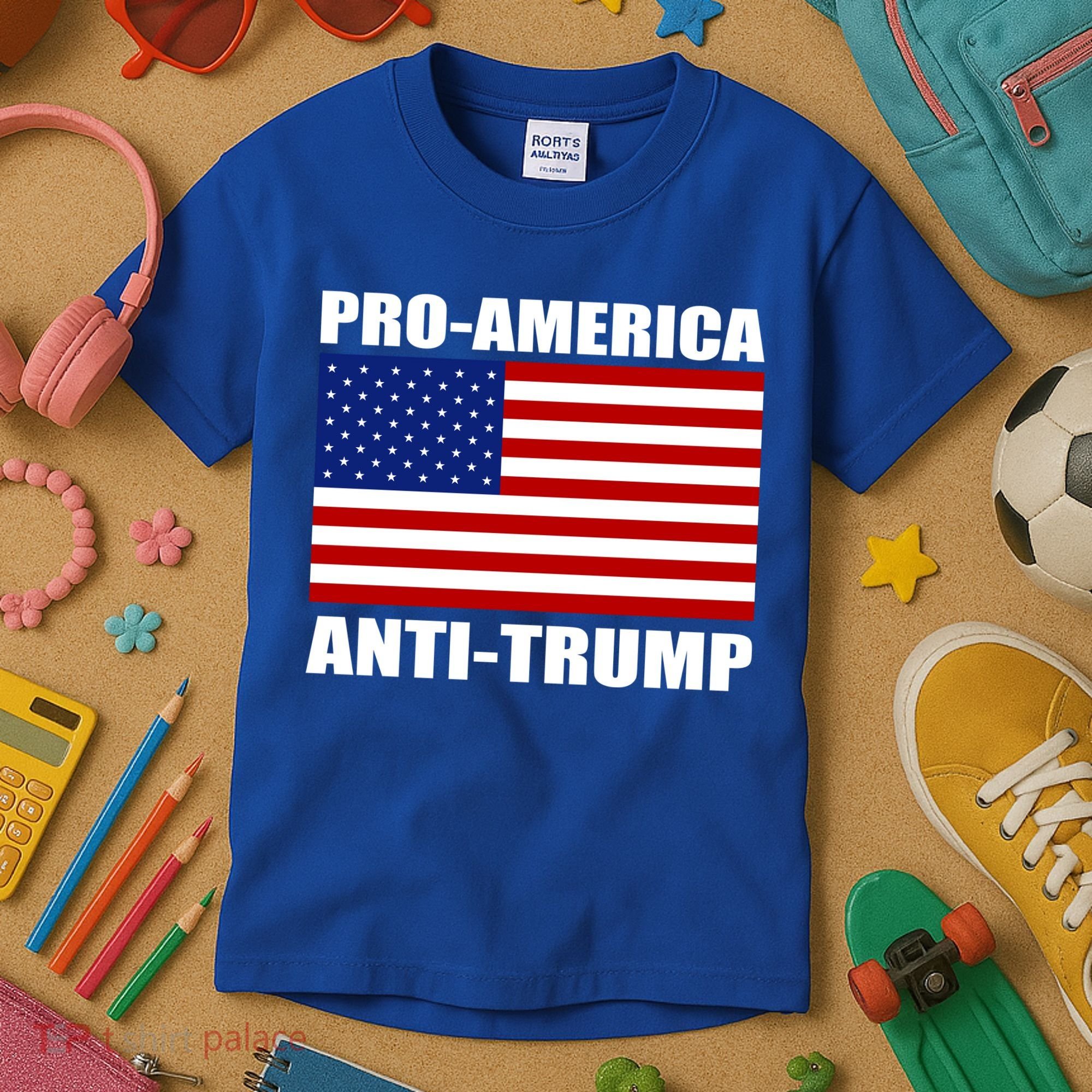 Pro America Anti Trump Kids T-Shirt