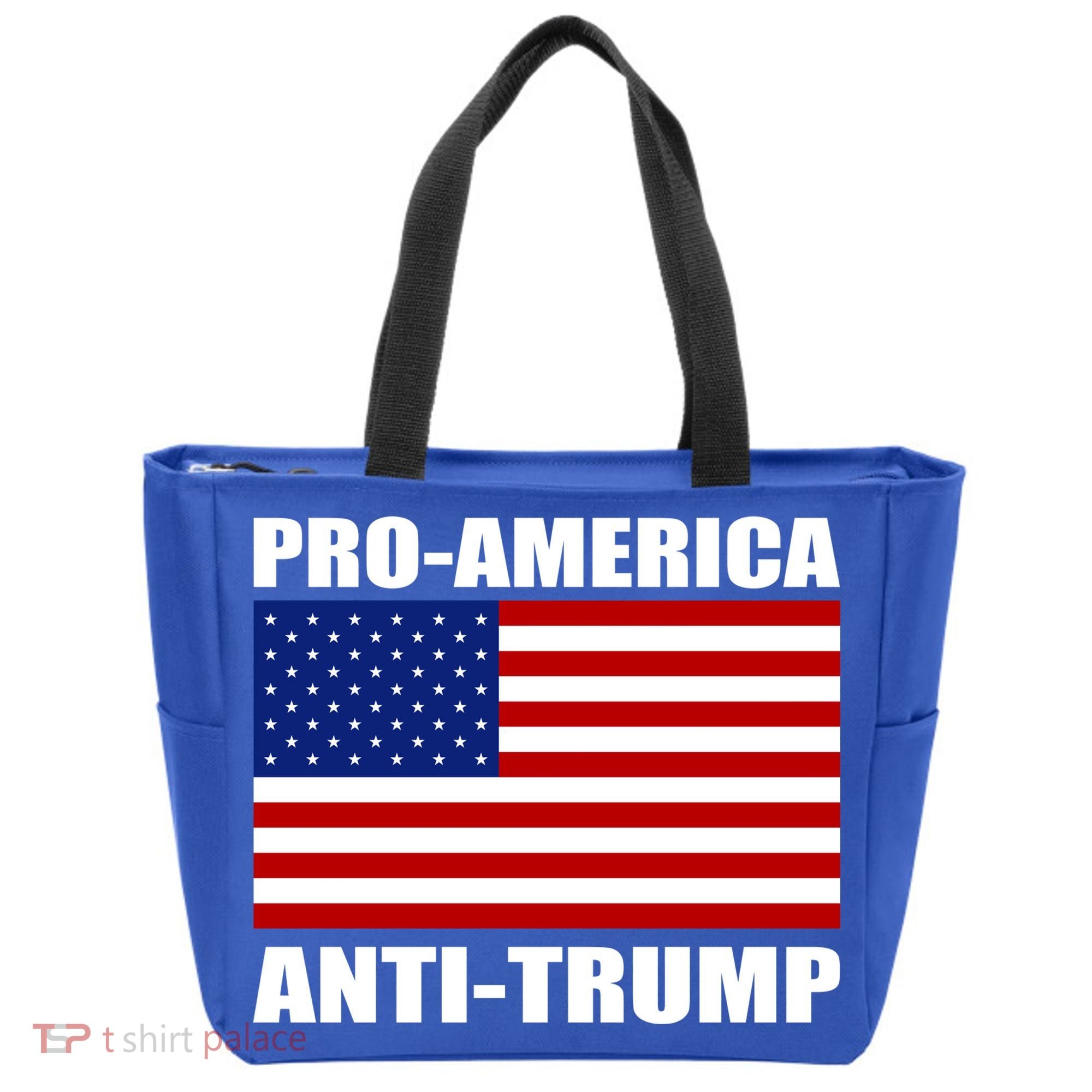 Pro America Anti Trump Tote Bag