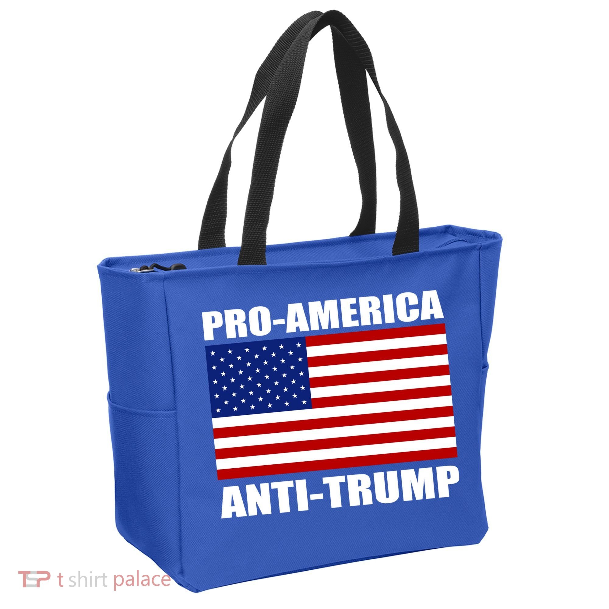 Pro America Anti Trump Tote Bag