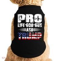 Pro Life God Gun And Trump Doggie Tank thumb 0