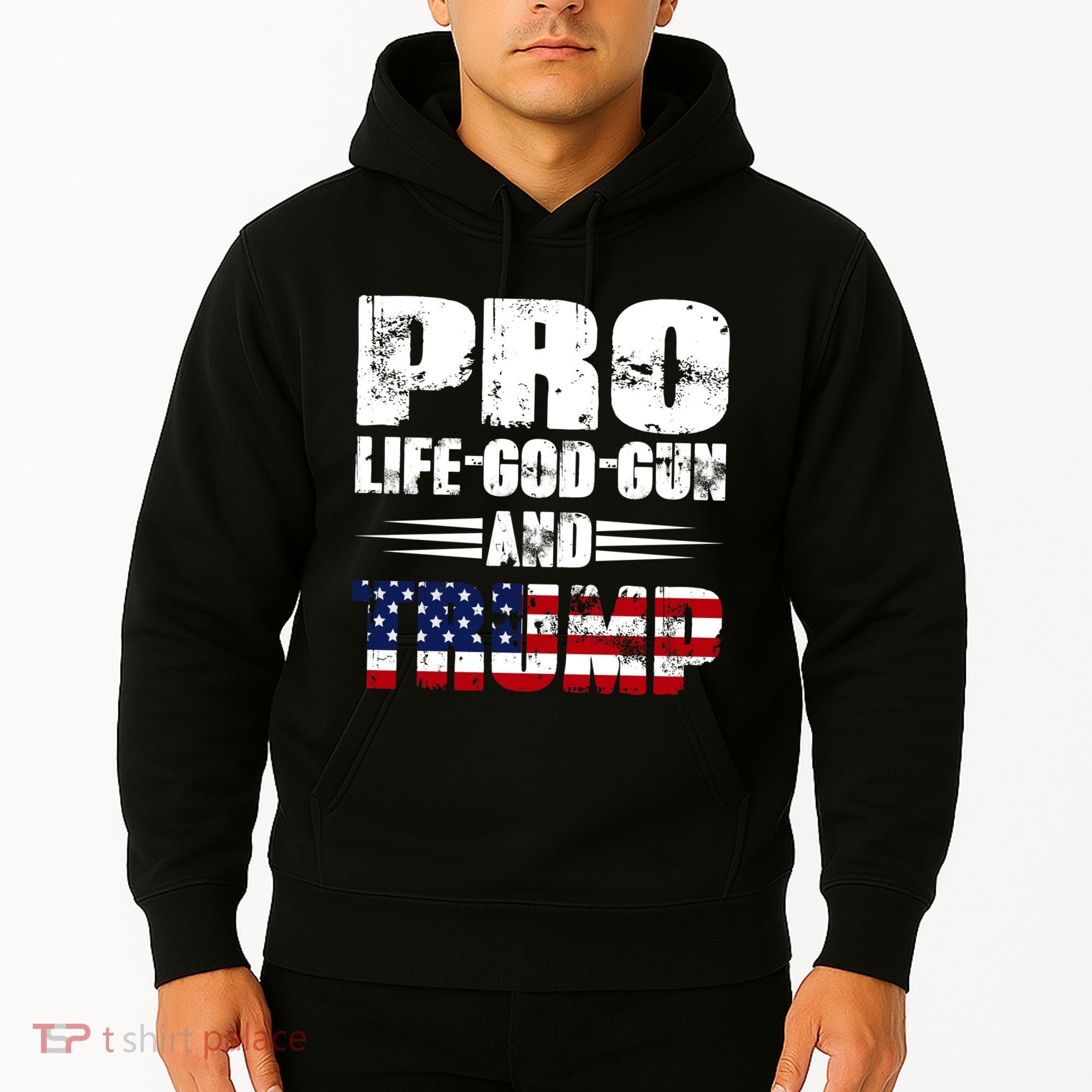 Pro Life God Gun And Trump Hoodie