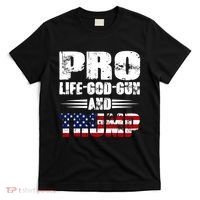 Pro Life God Gun And Trump T-Shirt thumb 0
