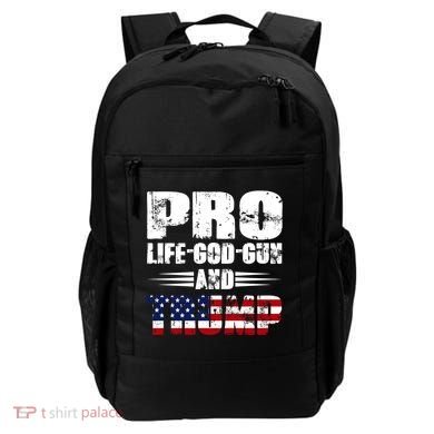Pro Life God Gun And Trump Backpack