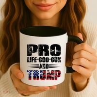 Pro Life God Gun And Trump Coffee Mug thumb 3