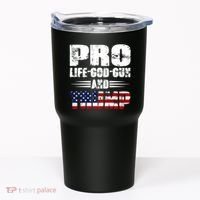 Pro Life God Gun And Trump Tumbler thumb 0