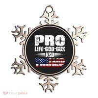 Pro Life God Gun And Trump Ornament thumb 0