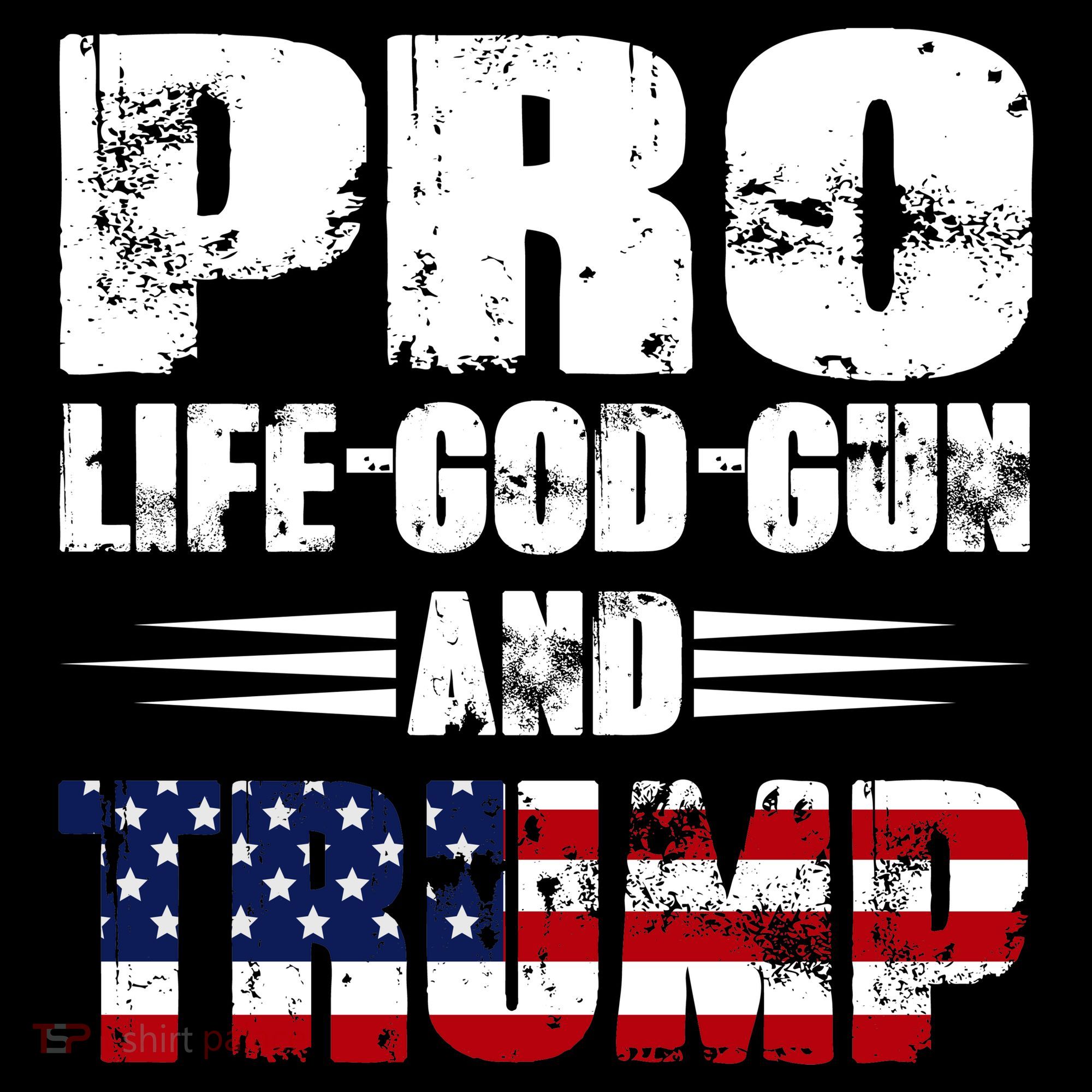 Pro Life God Gun And Trump Ornament