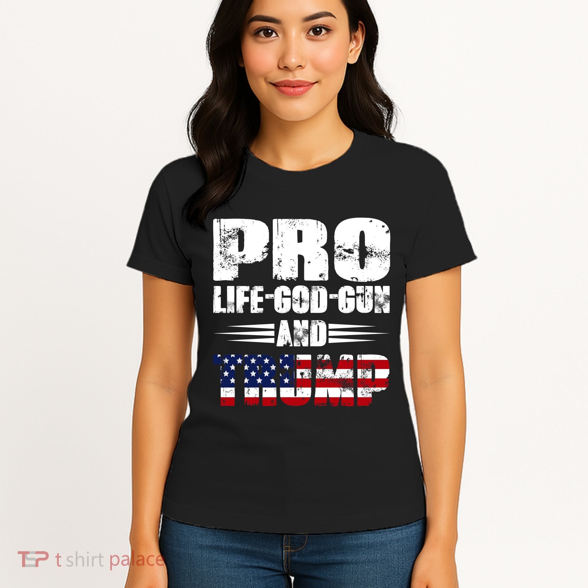 Pro Life God Gun And Trump Women's T-Shirt