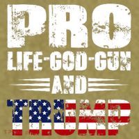 Pro Life God Gun And Trump Garment-Dyed Women's Muscle Tee thumb 6