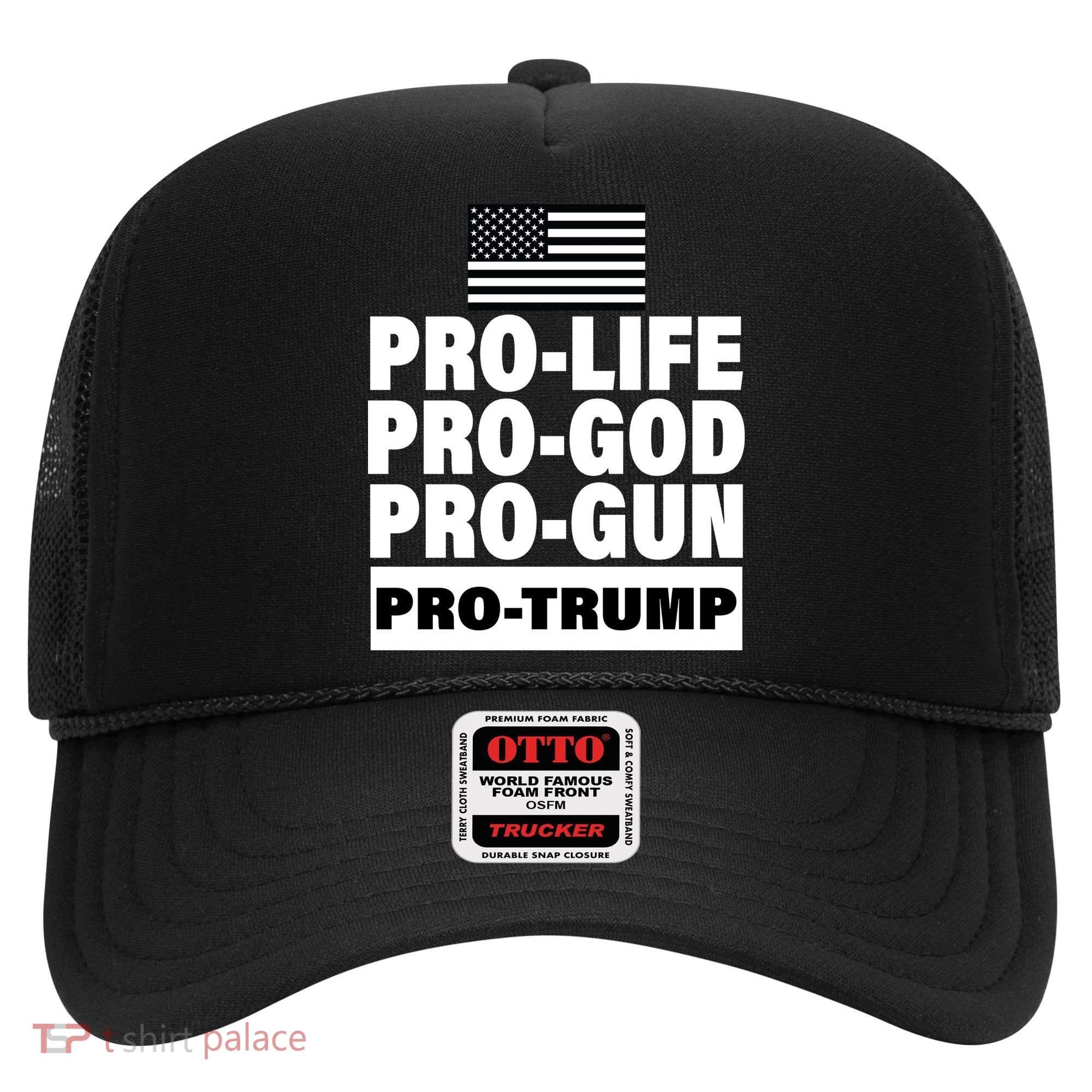Pro-Life Pro-God Pro-Gun Pro-Trump Hat