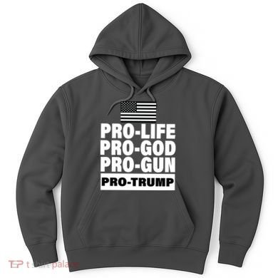 Pro-Life Pro-God Pro-Gun Pro-Trump Hoodie