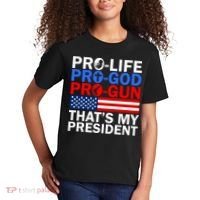 Pro-Life Pro-God Pro-Gun That's My President Kids T-Shirt thumb 2