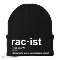 Pro Republican Funny The Liberal Racist Definition Beanie thumb 0