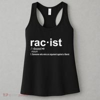 Pro Republican Funny The Liberal Racist Definition Women's Tank Top thumb 3