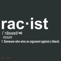 Pro Republican Funny The Liberal Racist Definition T-Shirt thumb 7