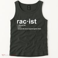 Pro Republican Funny The Liberal Racist Definition Tank Top thumb 2