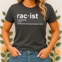 Pro Republican Funny The Liberal Racist Definition Women's T-Shirt thumb 2