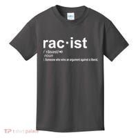 Pro Republican Funny The Liberal Racist Definition Kids T-Shirt thumb 0