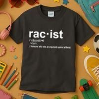 Pro Republican Funny The Liberal Racist Definition Kids T-Shirt thumb 3