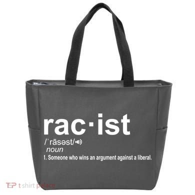 Pro Republican Funny The Liberal Racist Definition Tote Bag