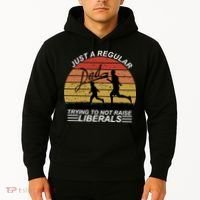 Pro Republican Just A Regular Dad Trying Not To Raise Liberals Hoodie thumb 2