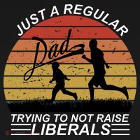 Pro Republican Just A Regular Dad Trying Not To Raise Liberals Coaster thumb 2