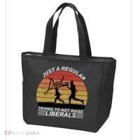 Pro Republican Just A Regular Dad Trying Not To Raise Liberals Tote Bag thumb 3