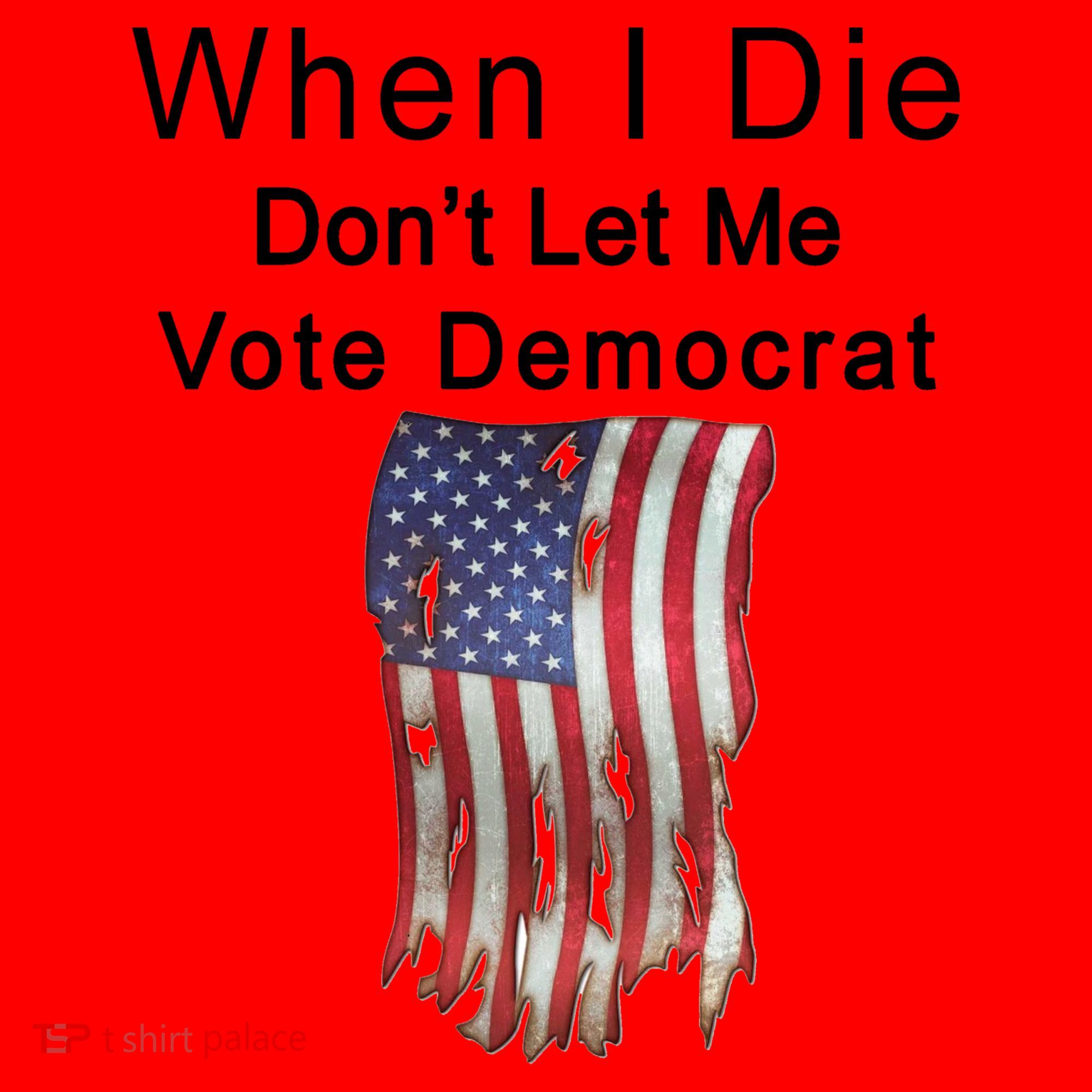 Pro Republican When I Die Don't Let Me Vote Democrat Santa Hat