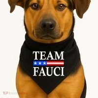 Pro Team Dr Fauci USA Flag USA-Made Doggie Bandana thumb 1