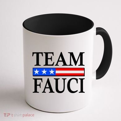 Pro Team Dr Fauci USA Flag Coffee Mug back