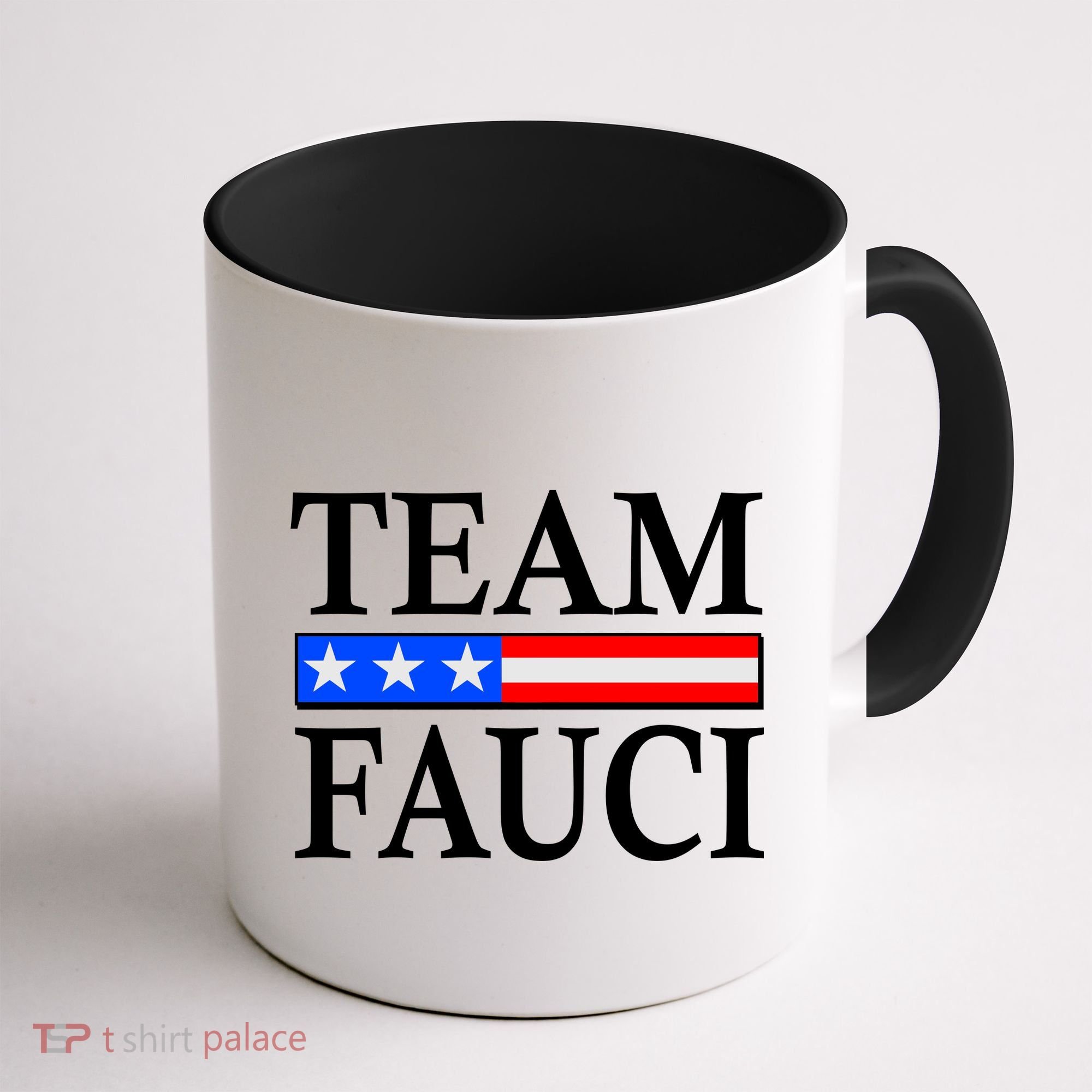 Pro Team Dr Fauci USA Flag Coffee Mug