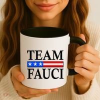 Pro Team Dr Fauci USA Flag Coffee Mug thumb 3