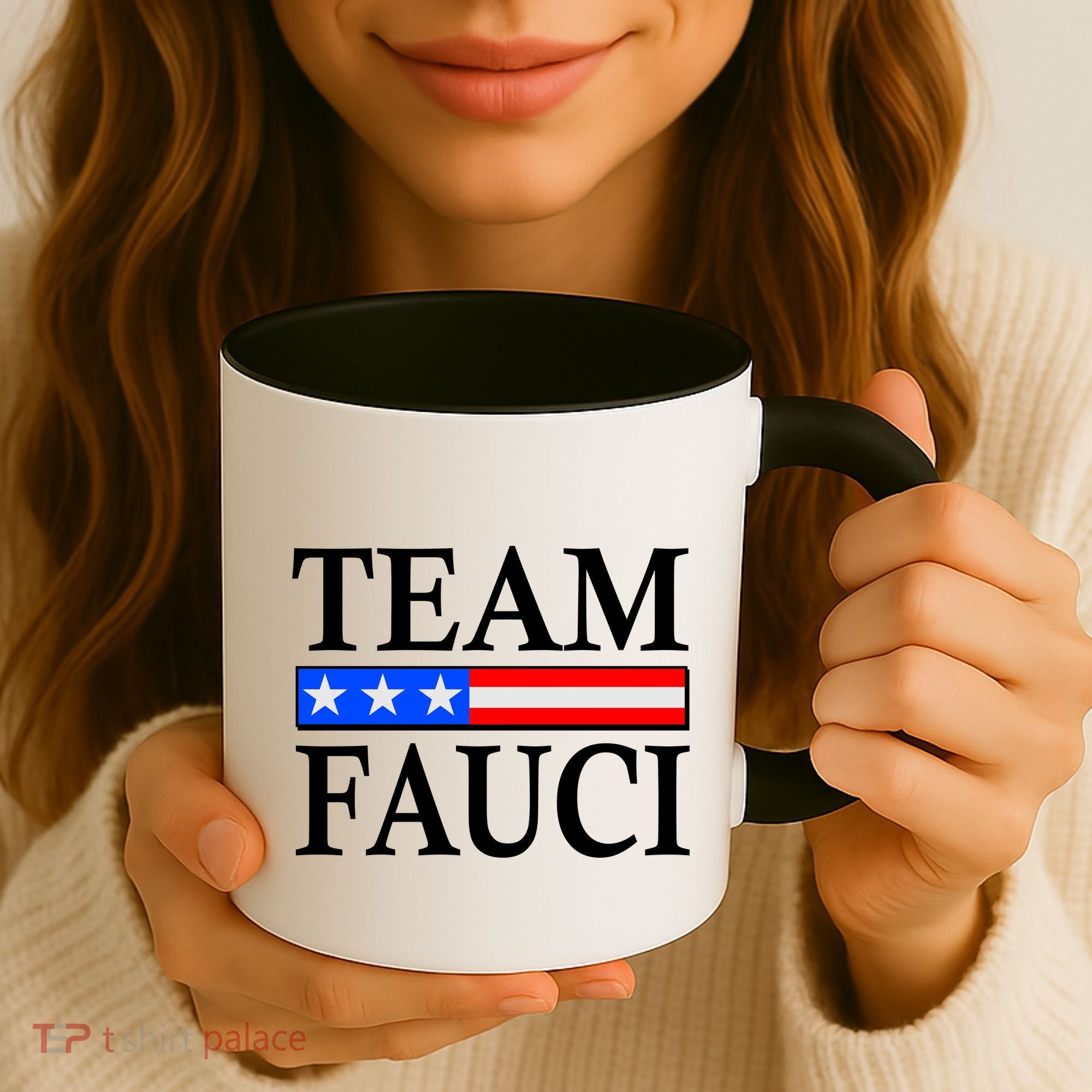Pro Team Dr Fauci USA Flag Coffee Mug
