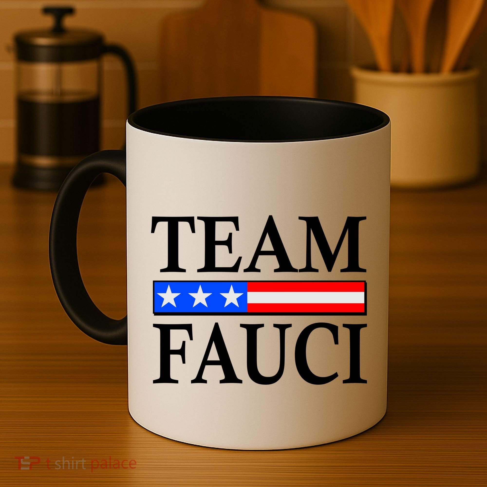 Pro Team Dr Fauci USA Flag Coffee Mug