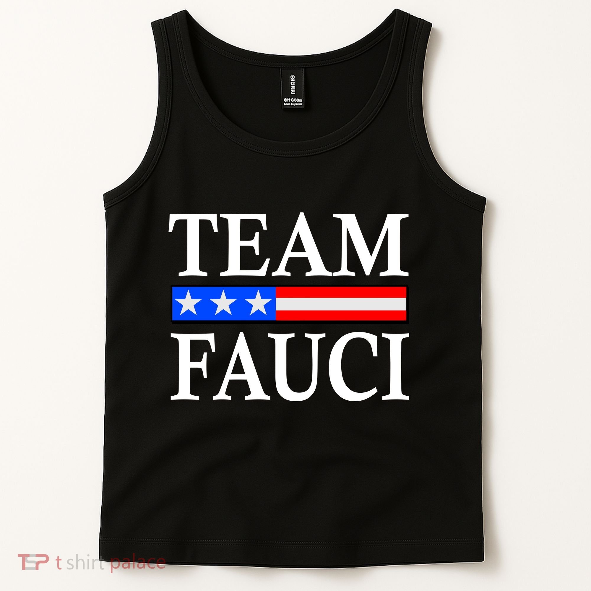 Pro Team Dr Fauci USA Flag Tank Top