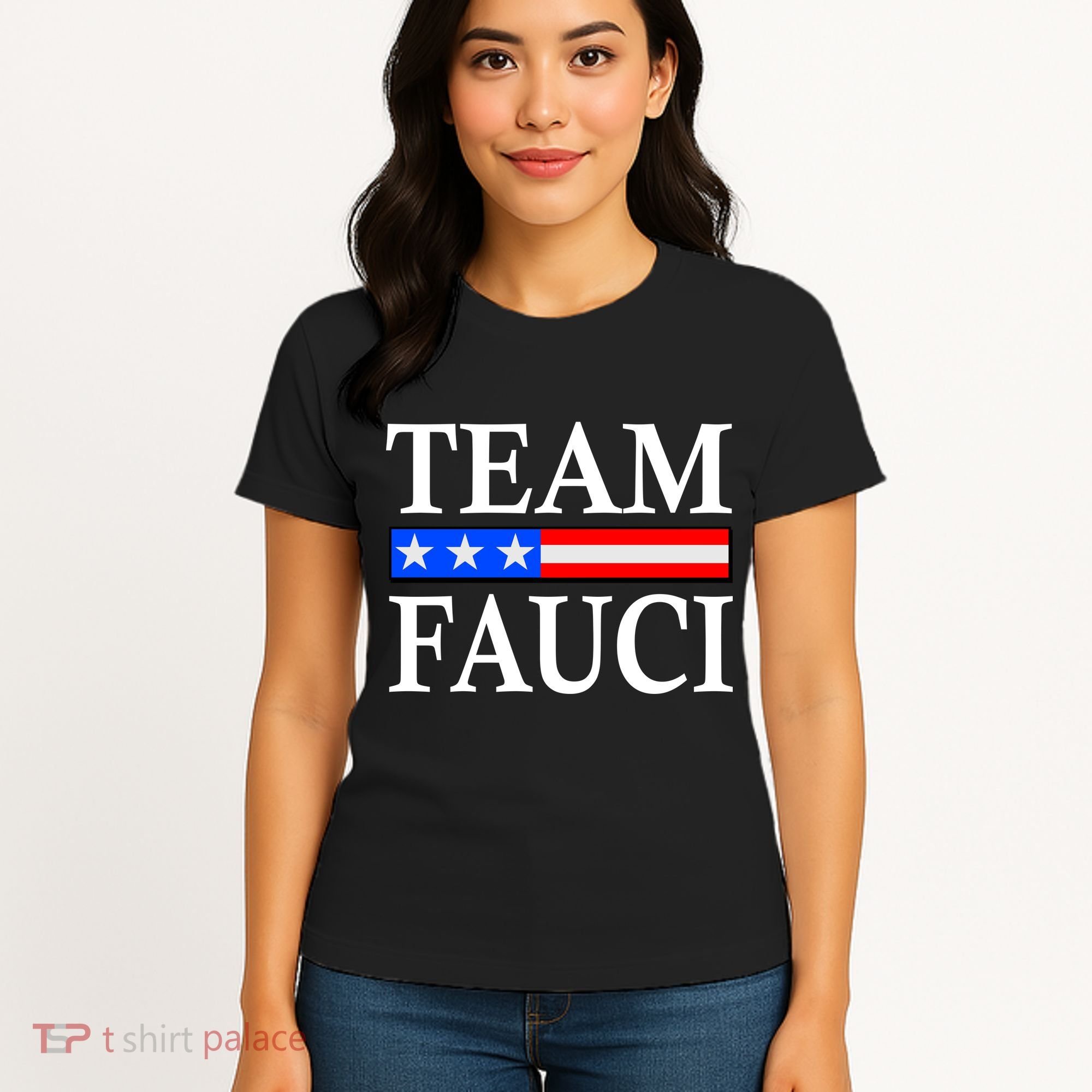 Pro Team Dr Fauci USA Flag Women's T-Shirt