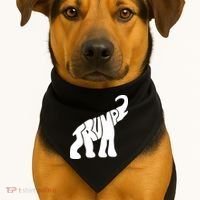 Pro Trump Elephant USA-Made Doggie Bandana thumb 1