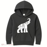 Pro Trump Elephant Kids Hoodie thumb 0