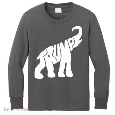 Pro Trump Elephant Kids Long Sleeve Shirt