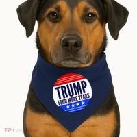 Pro Trump Four More Years USA-Made Doggie Bandana thumb 1
