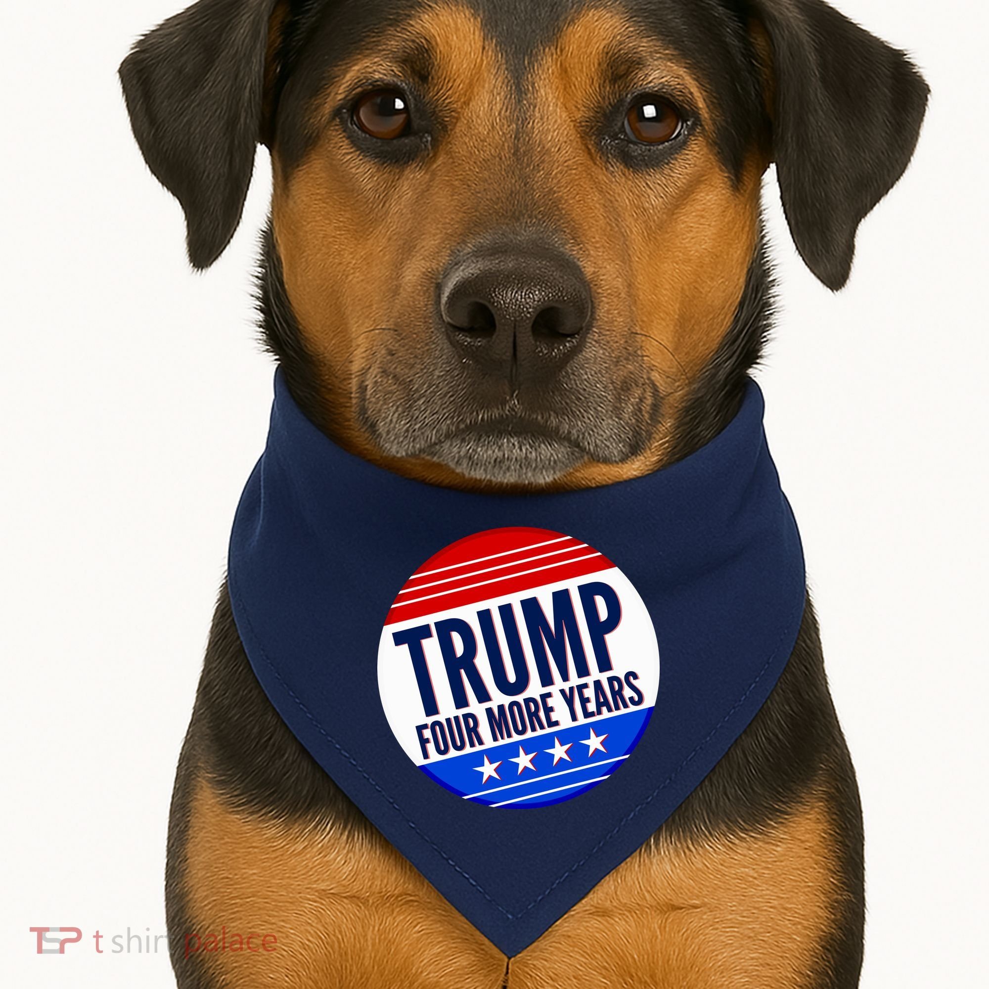 Pro Trump Four More Years USA-Made Doggie Bandana