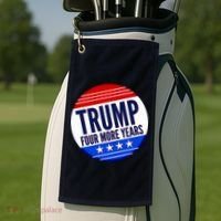 Pro Trump Four More Years Golf Towel thumb 2