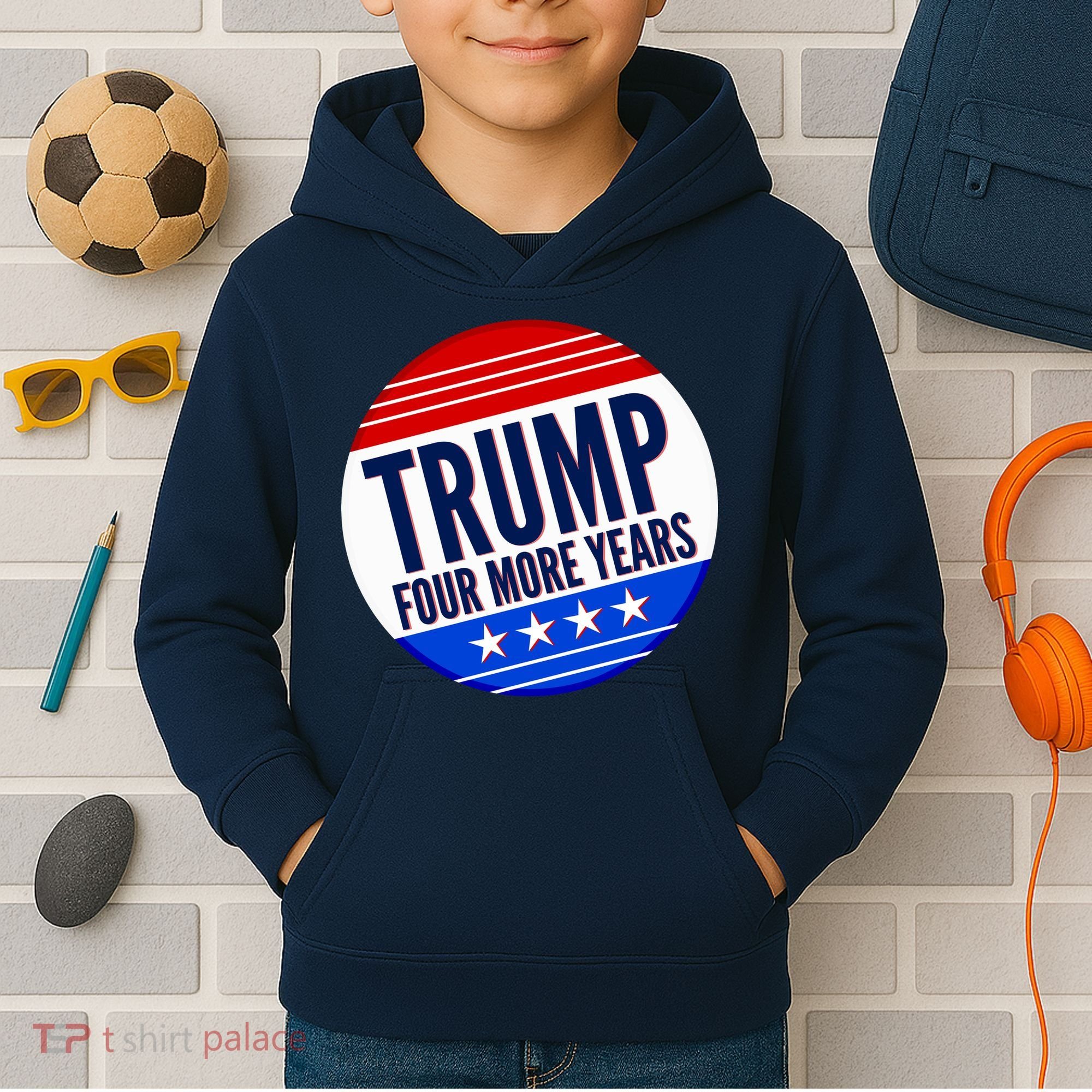 Pro Trump Four More Years Kids Hoodie