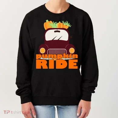 Pumpkin Ride October Fall Women's Sweatshirt