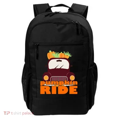 Pumpkin Ride October Fall Backpack