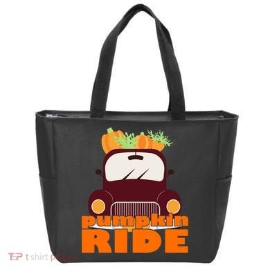 Pumpkin Ride October Fall Tote Bag