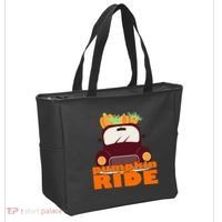 Pumpkin Ride October Fall Tote Bag thumb 2